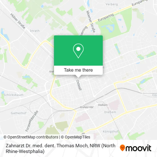 Карта Zahnarzt Dr. med. dent. Thomas Moch