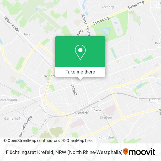 Flüchtlingsrat Krefeld map