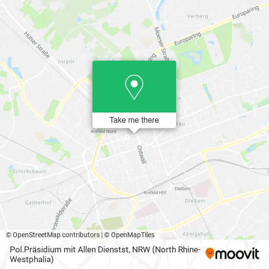 Карта Pol.Präsidium mit Allen Dienstst