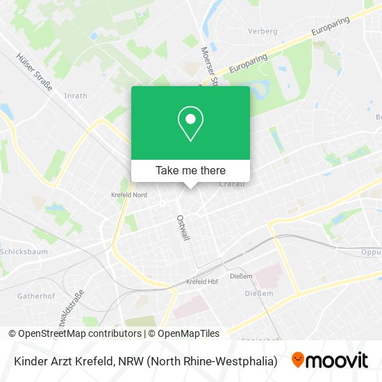 Kinder Arzt Krefeld map