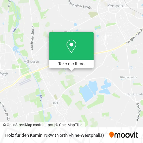 Карта Holz für den Kamin