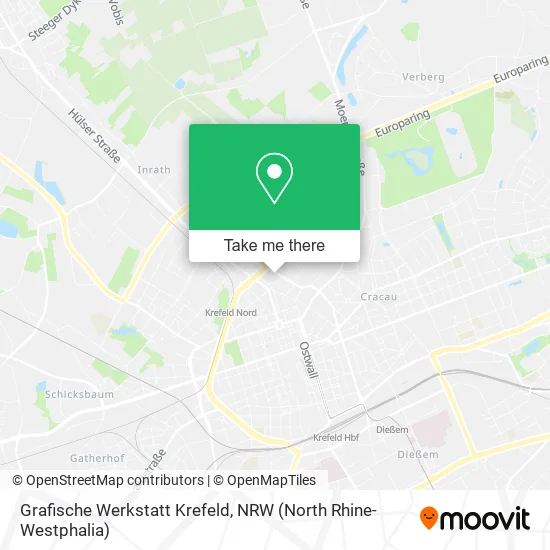 Карта Grafische Werkstatt Krefeld