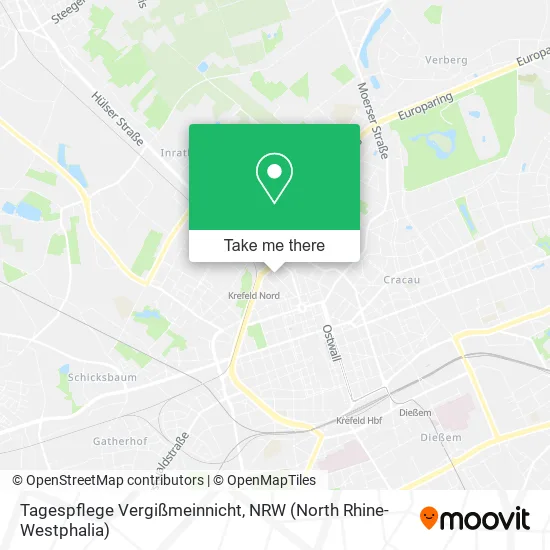 Карта Tagespflege Vergißmeinnicht