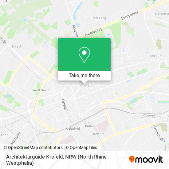 Карта Architekturguide Krefeld