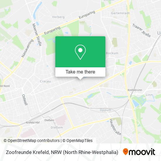 Карта Zoofreunde Krefeld