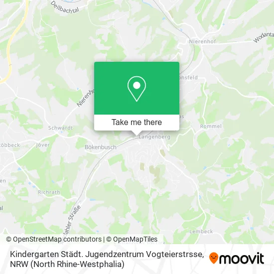 Карта Kindergarten Städt. Jugendzentrum Vogteierstrsse