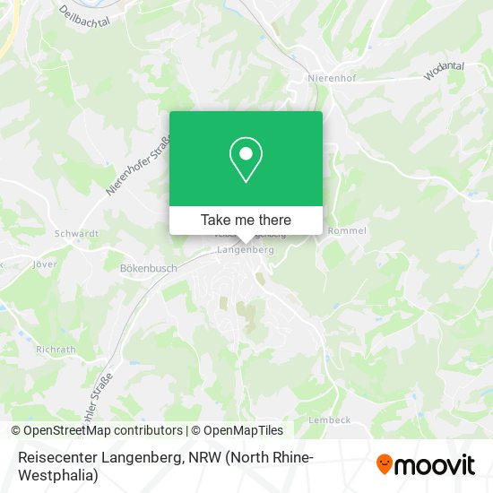Reisecenter Langenberg map