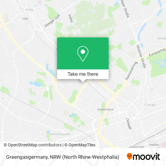 Greengasgermany map