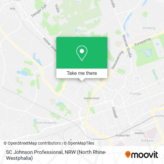SC Johnson Professional map