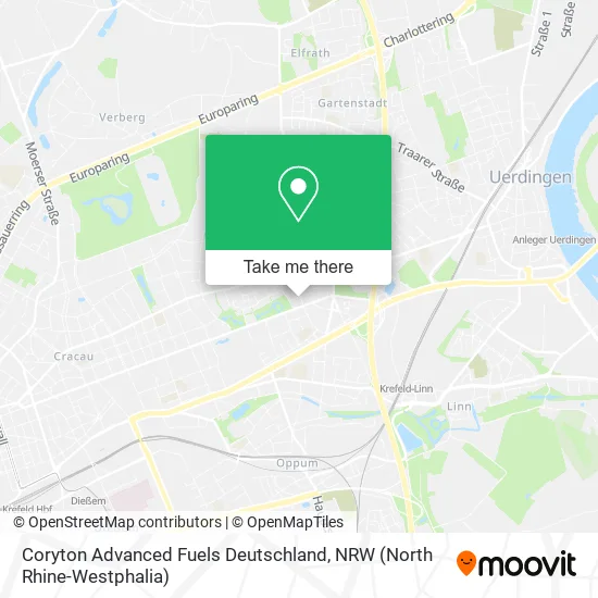 Карта Coryton Advanced Fuels Deutschland