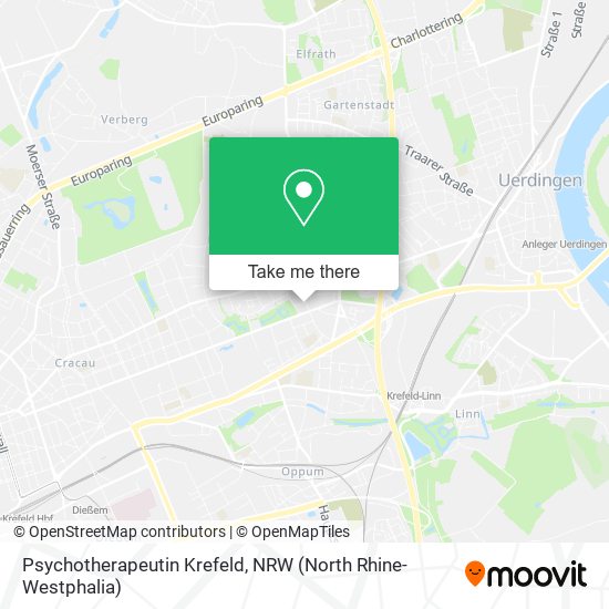 Psychotherapeutin Krefeld map