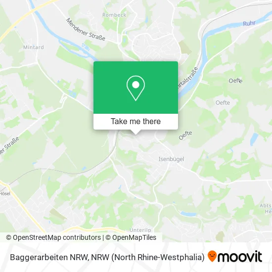 Baggerarbeiten NRW map