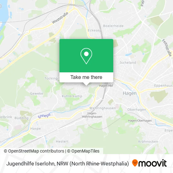 Карта Jugendhilfe Iserlohn