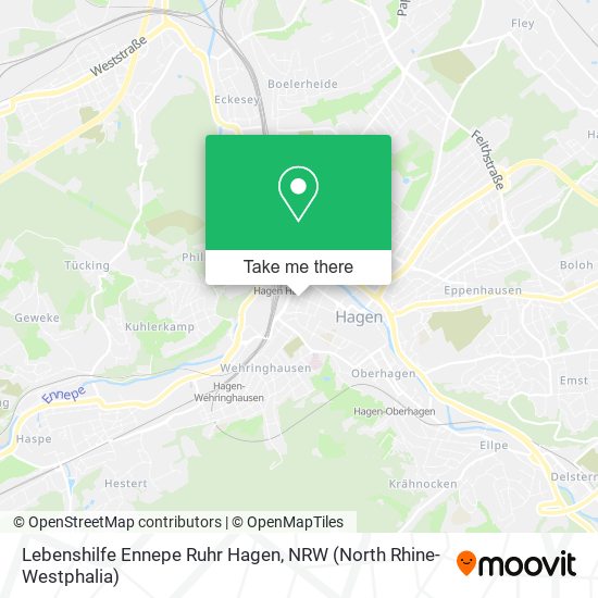 Lebenshilfe Ennepe Ruhr Hagen map