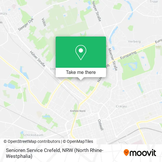 Карта Senioren Service Crefeld