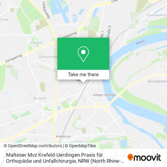Malteser Mvz Krefeld-Uerdingen Praxis für Orthopädie und Unfallchirurgie map