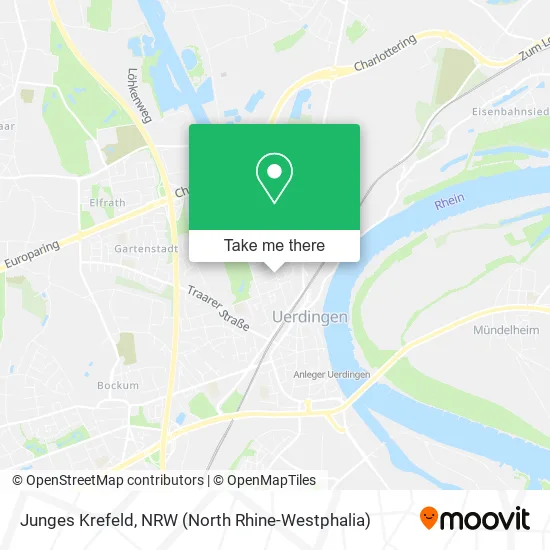 Junges Krefeld map