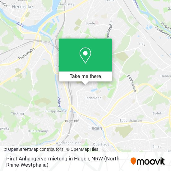 Pirat Anhängervermietung in Hagen map