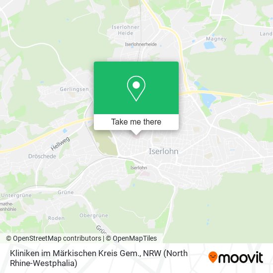 Kliniken im Märkischen Kreis Gem. map