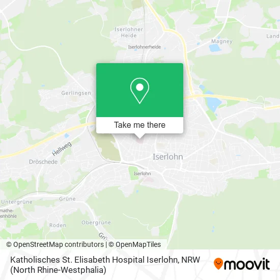 Карта Katholisches St. Elisabeth Hospital Iserlohn