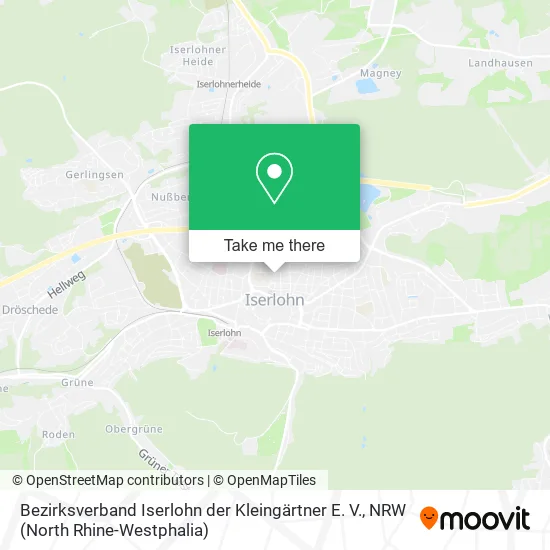 Карта Bezirksverband Iserlohn der Kleingärtner E. V.