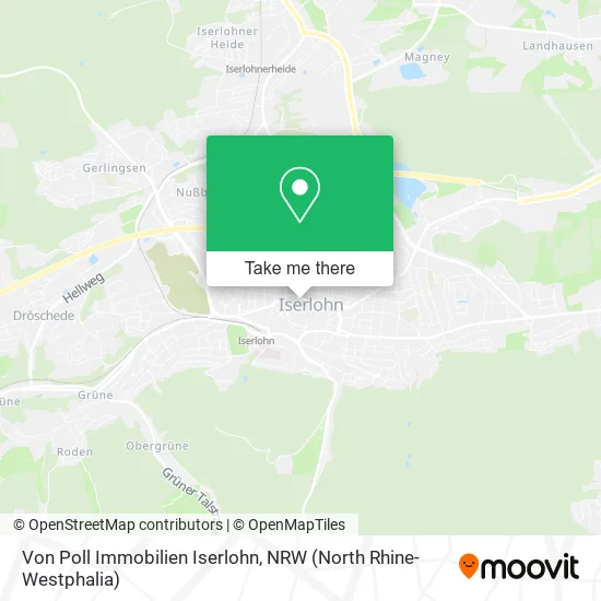 Карта Von Poll Immobilien Iserlohn