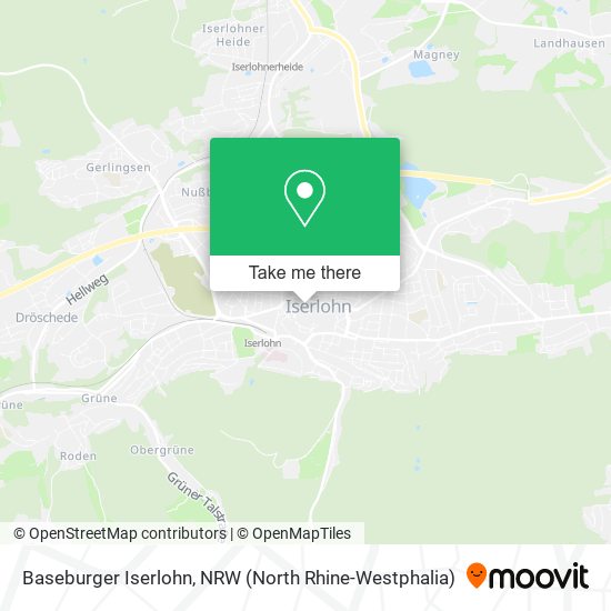 Baseburger Iserlohn map