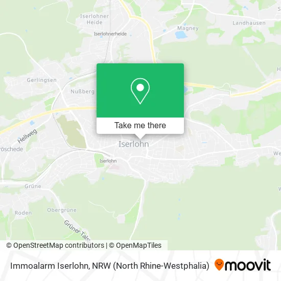 Карта Immoalarm Iserlohn