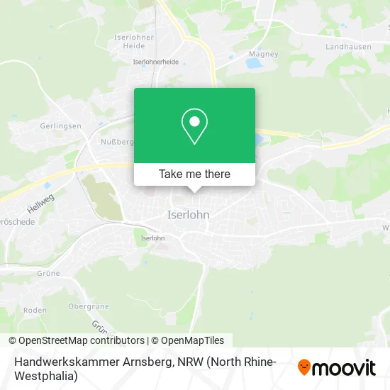 Карта Handwerkskammer Arnsberg