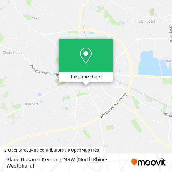Blaue Husaren Kempen map