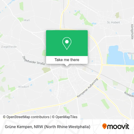 Grüne Kempen map