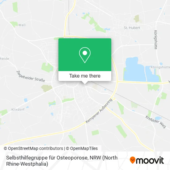 Карта Selbsthilfegruppe für Osteoporose