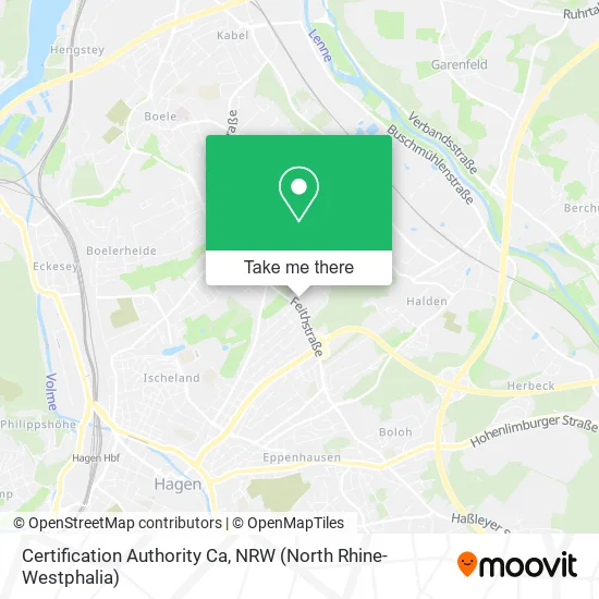 Карта Certification Authority Ca