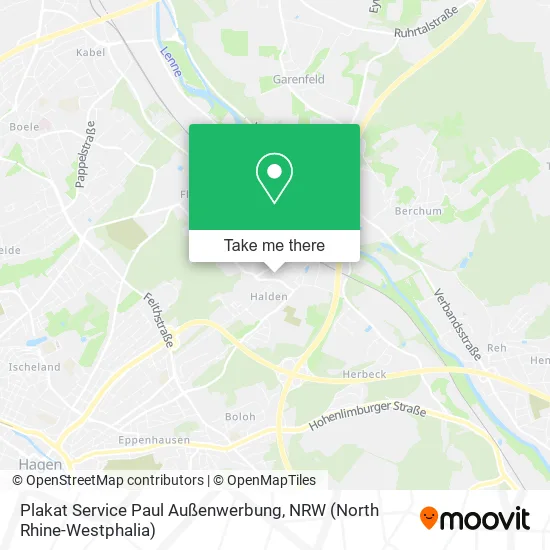 Карта Plakat Service Paul Außenwerbung