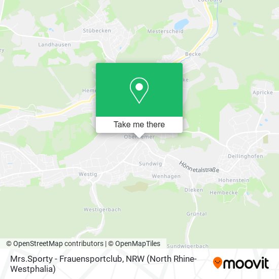 Mrs.Sporty - Frauensportclub map