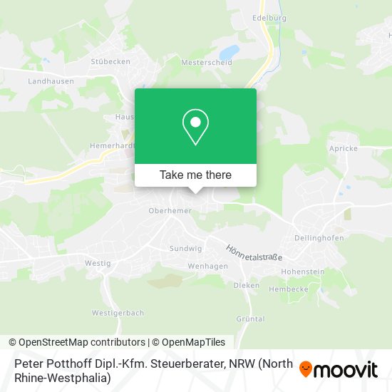 Peter Potthoff Dipl.-Kfm. Steuerberater map