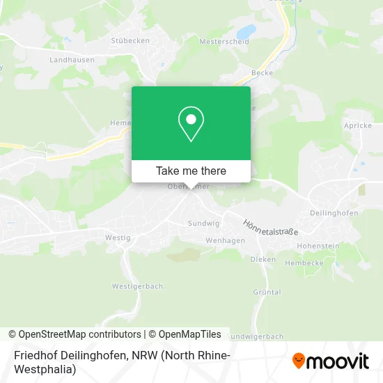 Friedhof Deilinghofen map