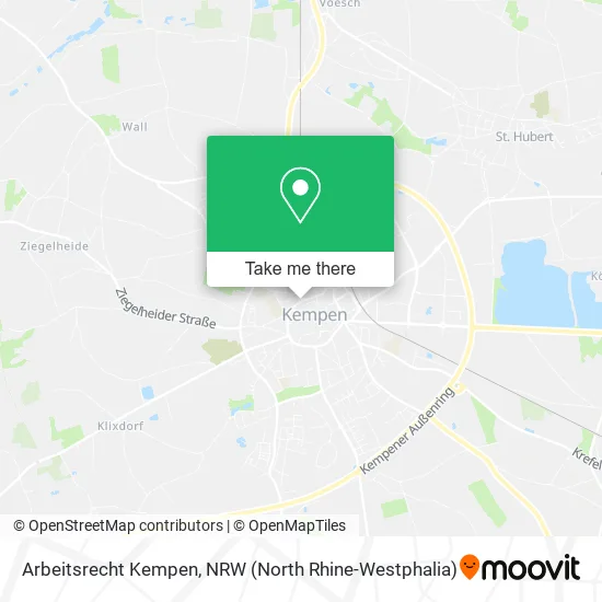 Arbeitsrecht Kempen map