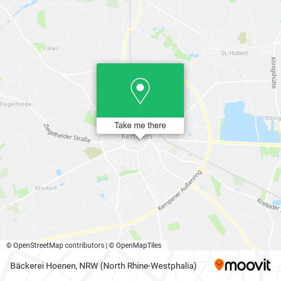 Bäckerei Hoenen map