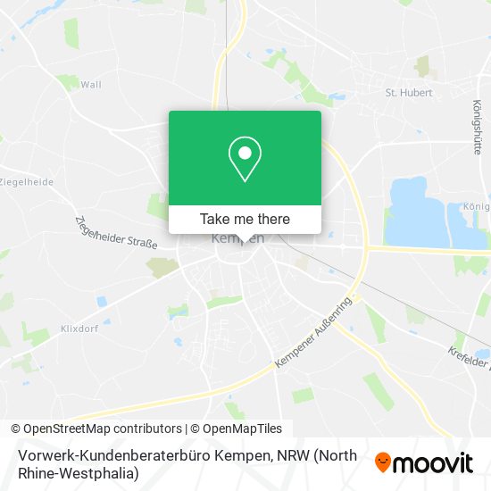 Vorwerk-Kundenberaterbüro Kempen map