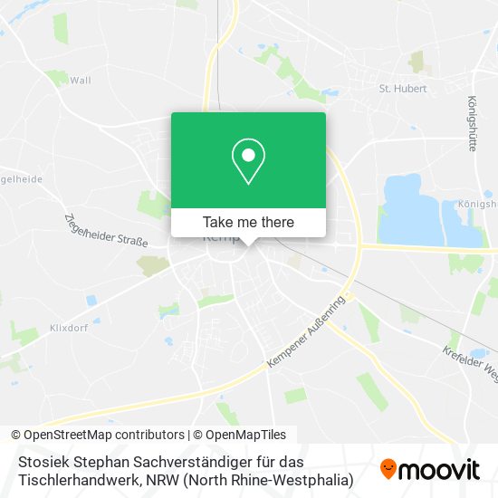 Stosiek Stephan Sachverständiger für das Tischlerhandwerk map