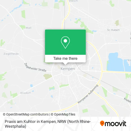 Карта Praxis am Kuhtor in Kempen