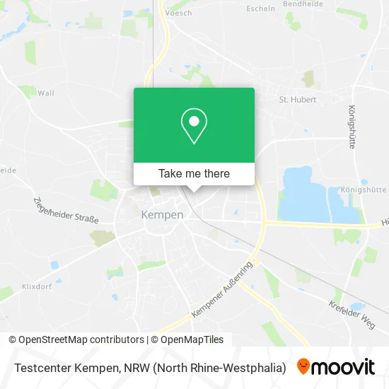 Карта Testcenter Kempen