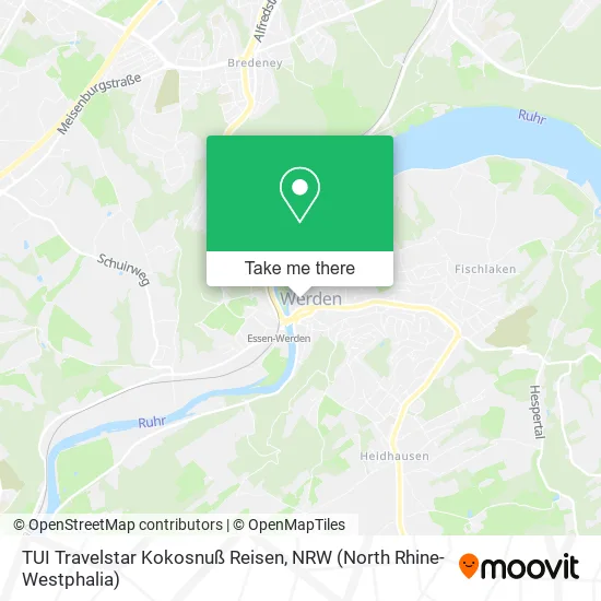 TUI Travelstar Kokosnuß Reisen map