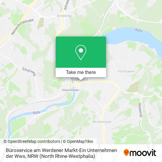 Büroservice am Werdener Markt-Ein Unternehmen der Wws map