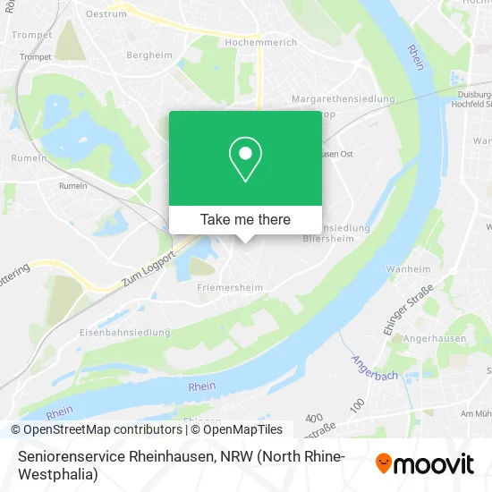 Карта Seniorenservice Rheinhausen
