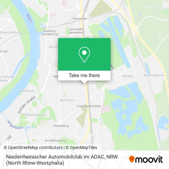 Niederrheinischer Automobilclub im ADAC map