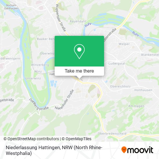 Niederlassung Hattingen map