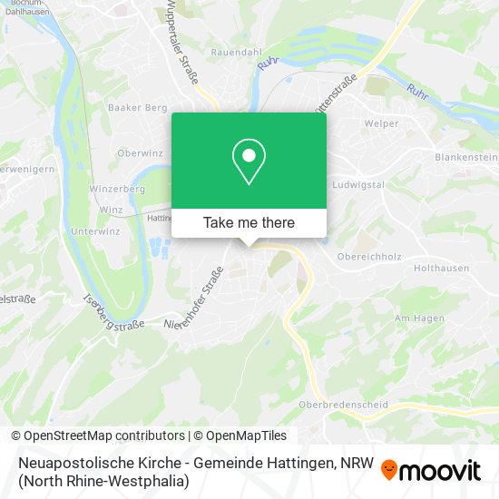Neuapostolische Kirche - Gemeinde Hattingen map