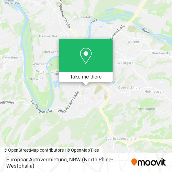 Карта Europcar Autovermietung